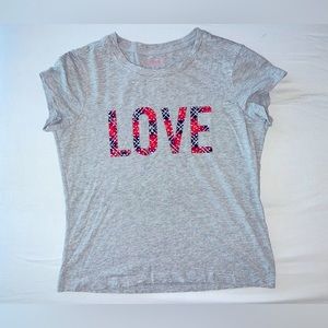 Grey Victorias Secret holiday shirt